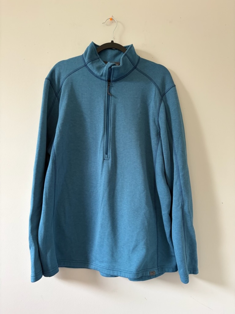 L.L. Bean Teal Half-Zip Fleece Pullover